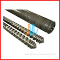 Parallel twin screw and barrel, Screw and barrel for extruder